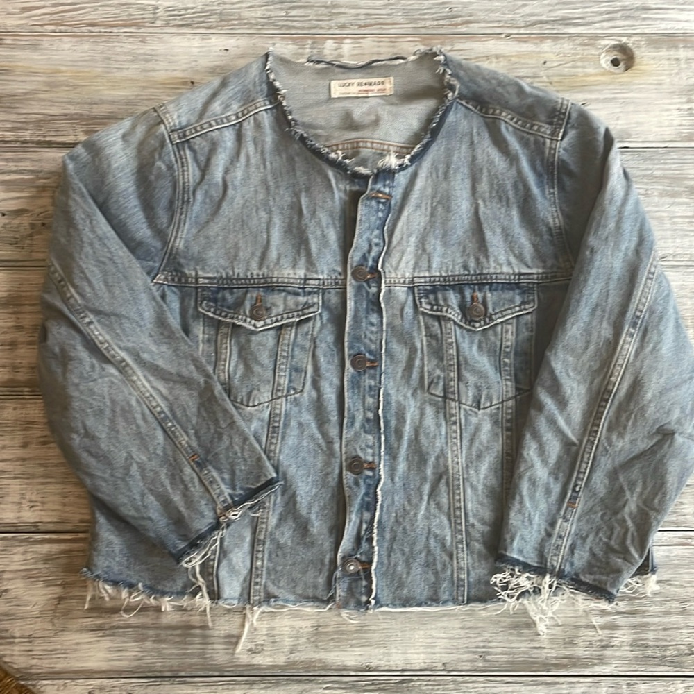 Lucky Brand Remade smart Jean Trucker jacket, size L